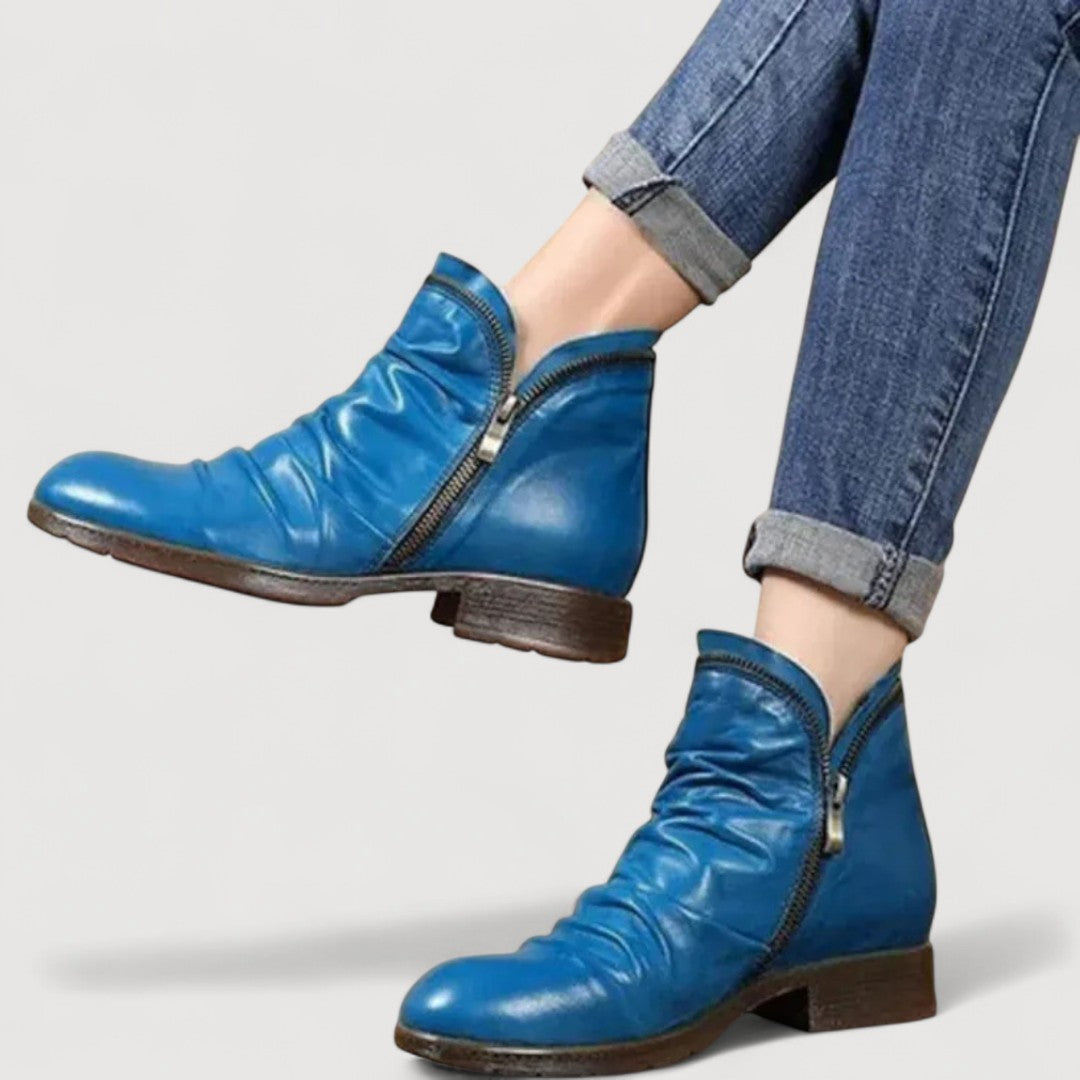 Mia | COMFORT ZIP ANKLE BOOTS