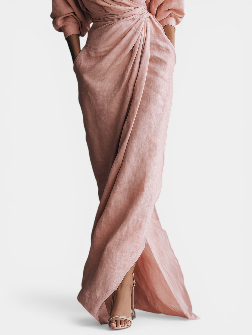 Molly | Minimalist Maxi Dress Pink