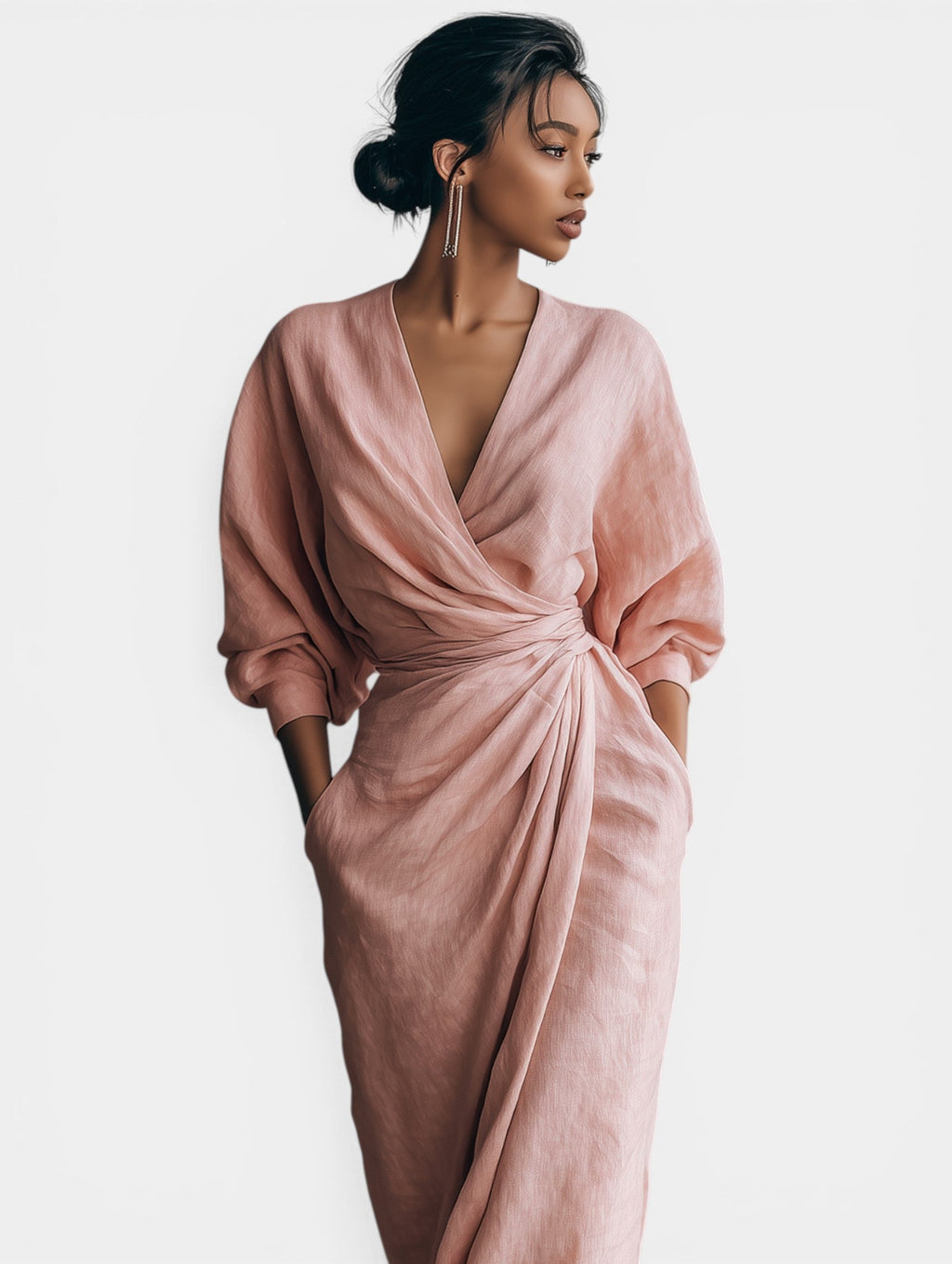 Molly | Minimalist Maxi Dress Pink