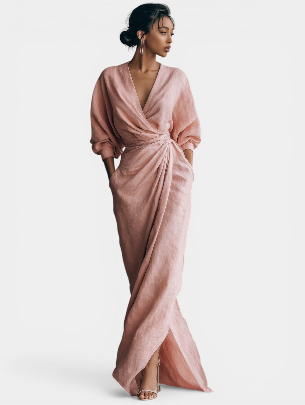 Molly | Minimalist Maxi Dress Pink