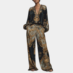 Delilah | Floral Baroque Ensemble with Palazzo Pants