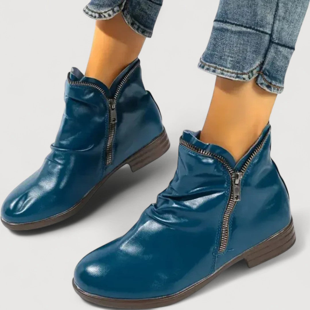Mia | COMFORT ZIP ANKLE BOOTS
