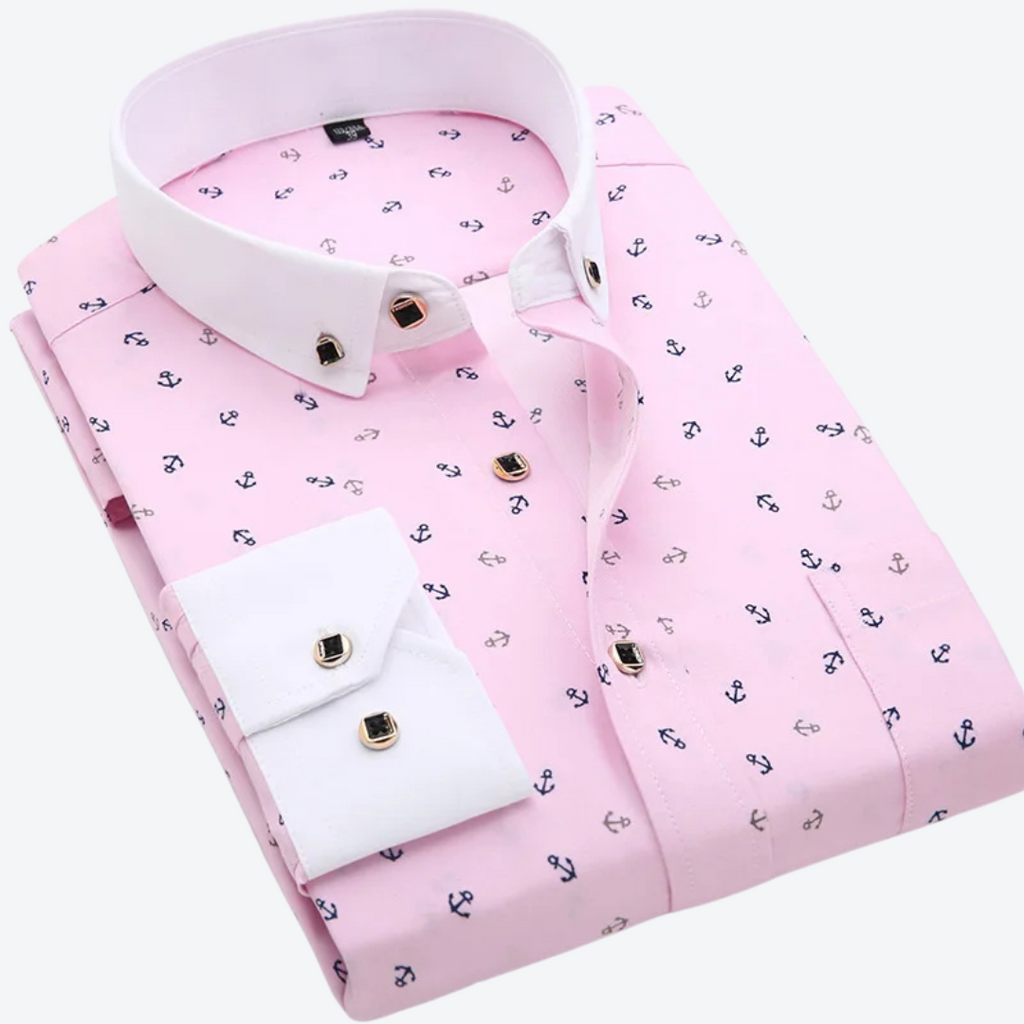 Elijah | Nautical Print Shirt
