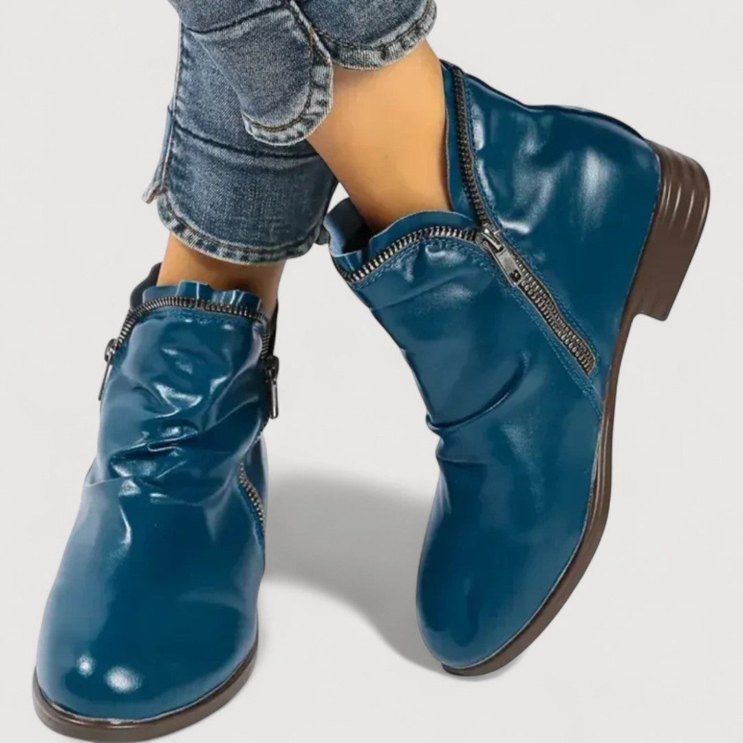 Mia | COMFORT ZIP ANKLE BOOTS