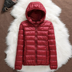 Ella | Veste à Capuche Rouge Classique