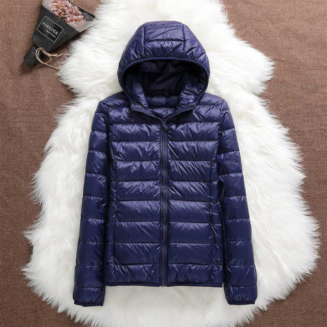 Lucy | Veste Bleu Marine avec Capuche