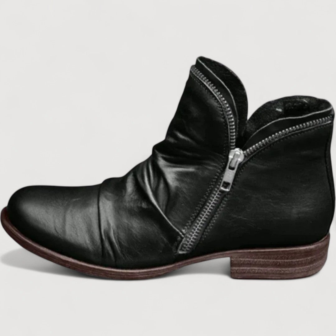 Mia | COMFORT ZIP ANKLE BOOTS