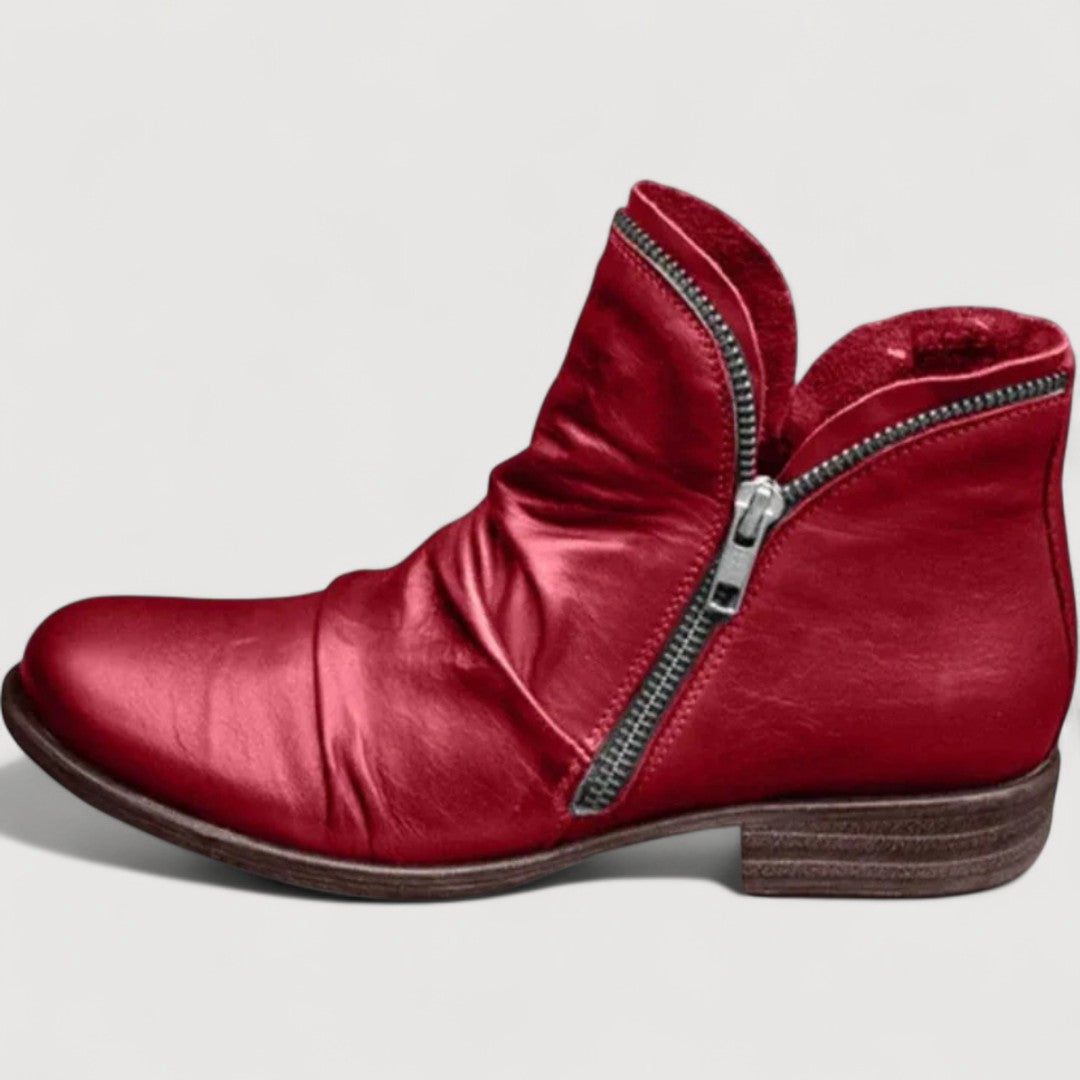 Mia | COMFORT ZIP ANKLE BOOTS
