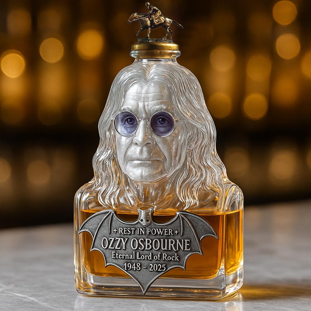 Crystal Keepsake — Whisky Bottle Tribute to Ozzy Osbourne