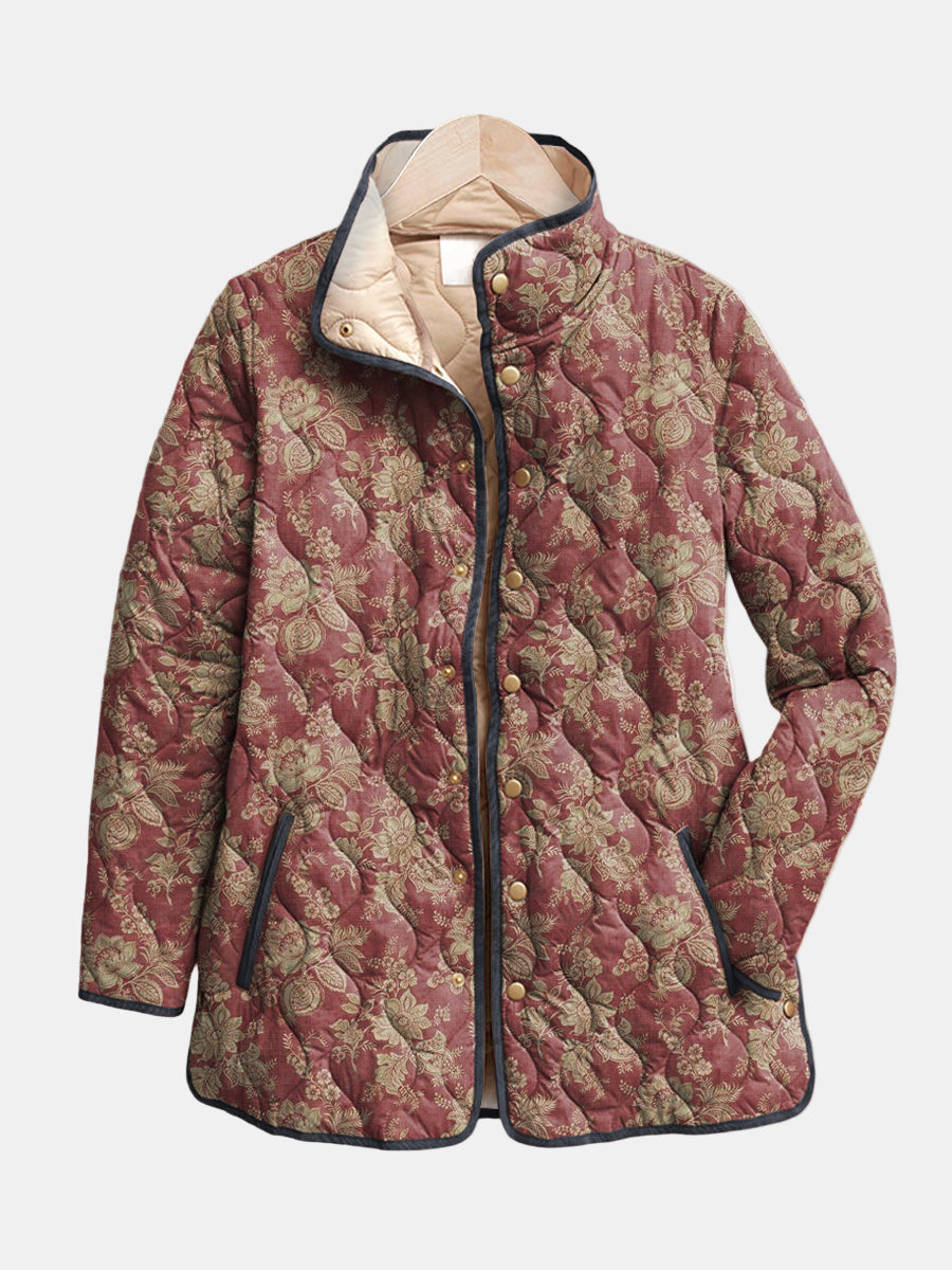 Mila | Veste à Imprimé Floral Rétro