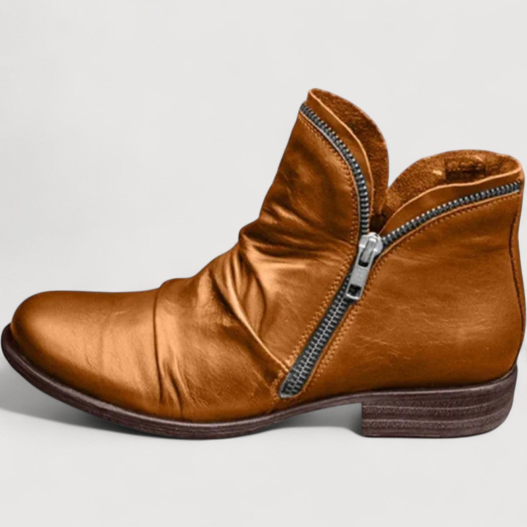 Mia | COMFORT ZIP ANKLE BOOTS