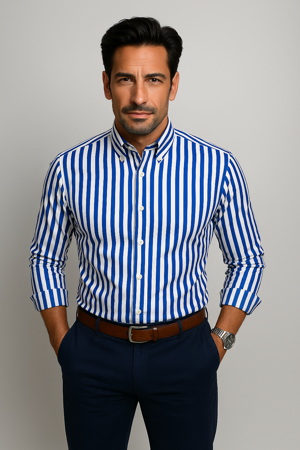Luca | Summer Shirt with Stripes