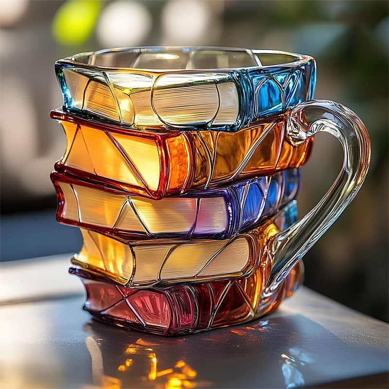 One-of-a-Kind 3D Happiness Mug for Avid Readers