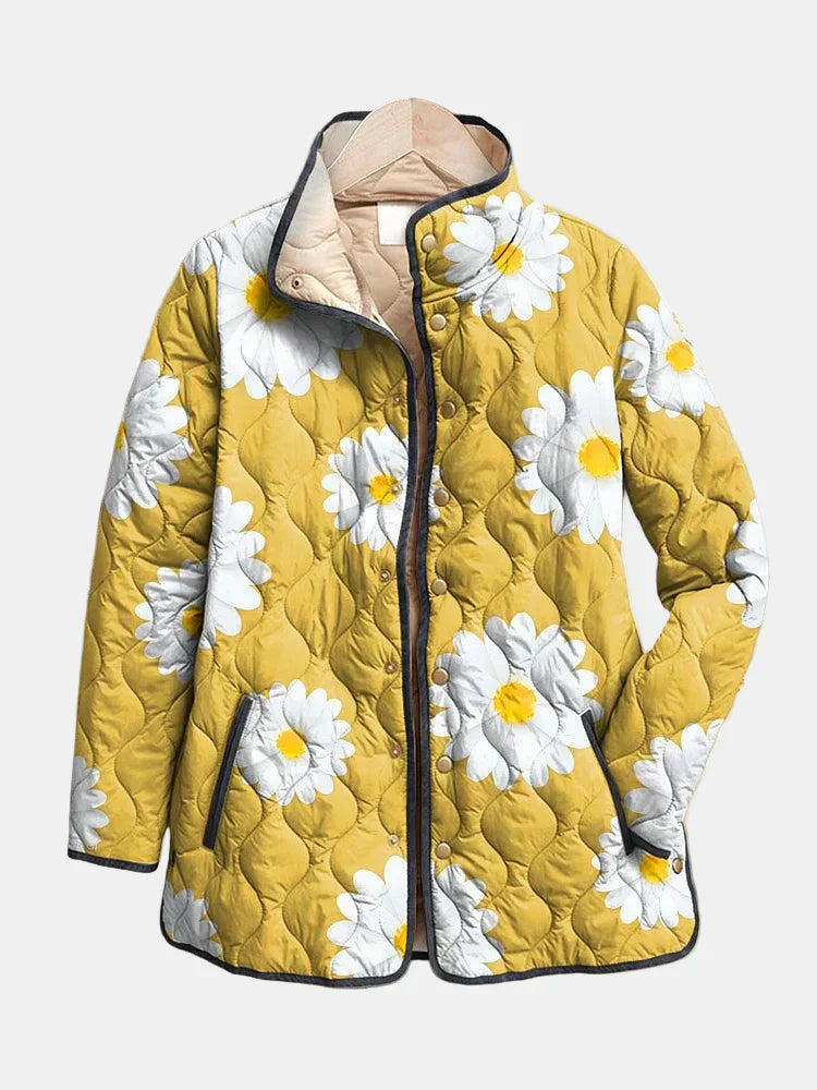 Charlotte | Veste Matelassée Florale Vintage Charmante