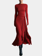 Elora | Draped Maxi Dress
