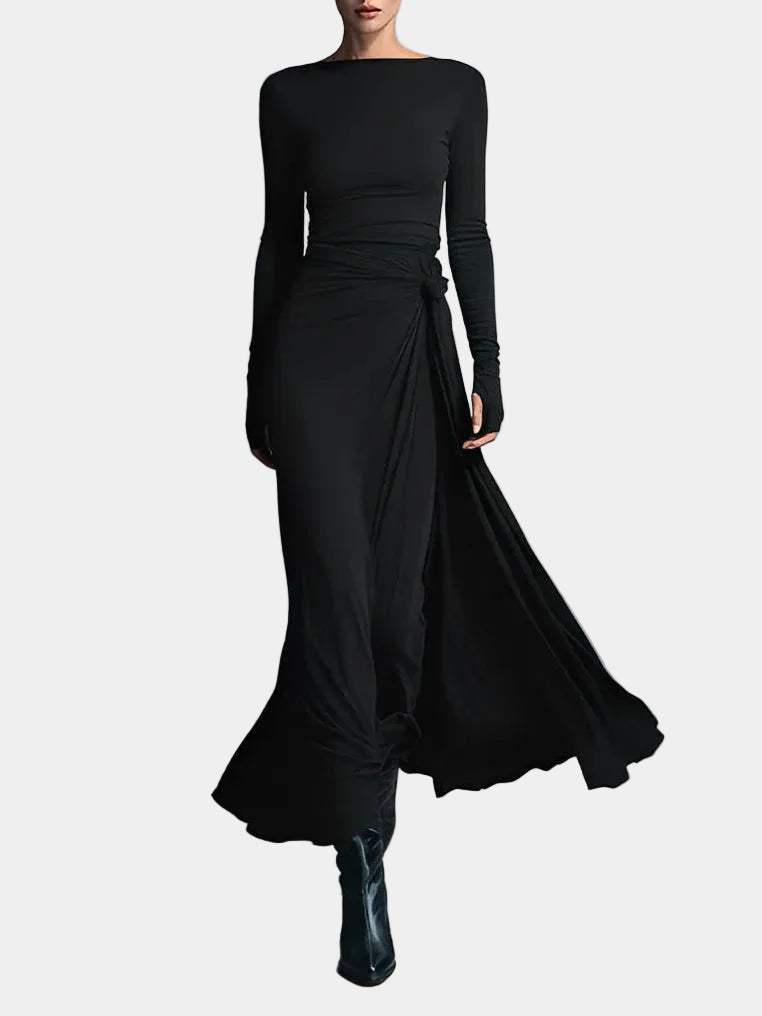 Elora | Draped Maxi Dress