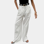 Amelia | Solid Wide-Leg Pants Without Belt