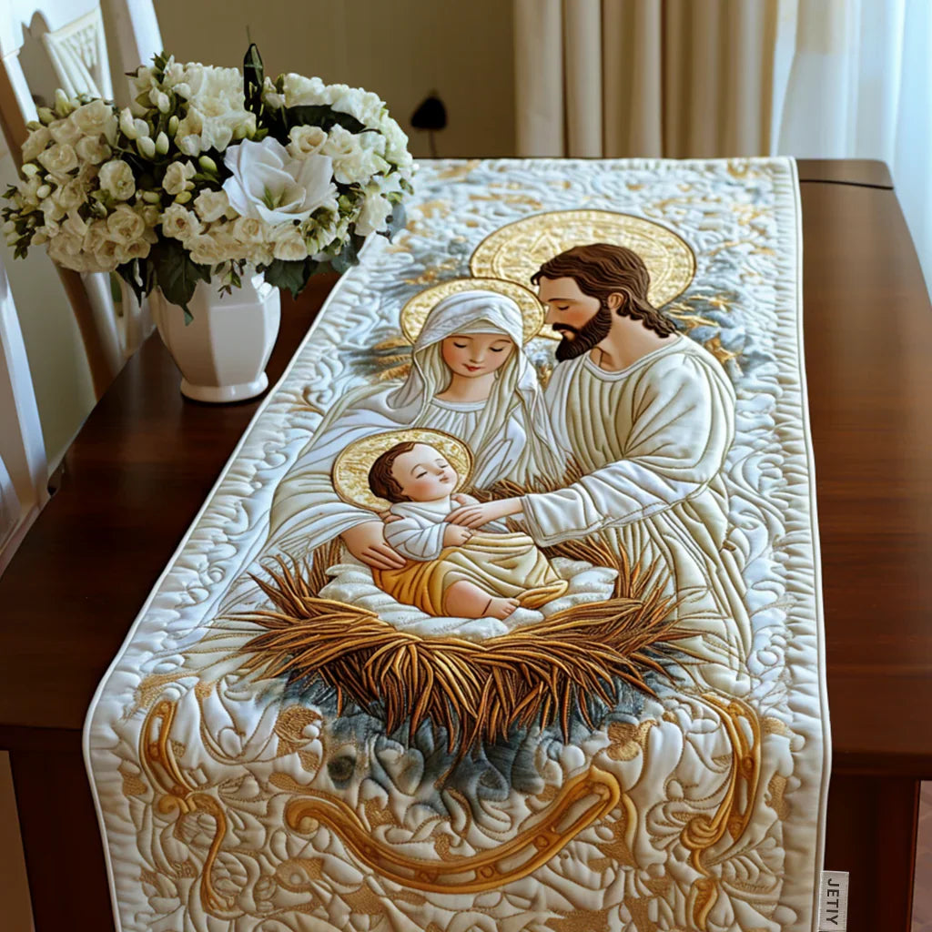 Light of Bethlehem Quilted Table Runner