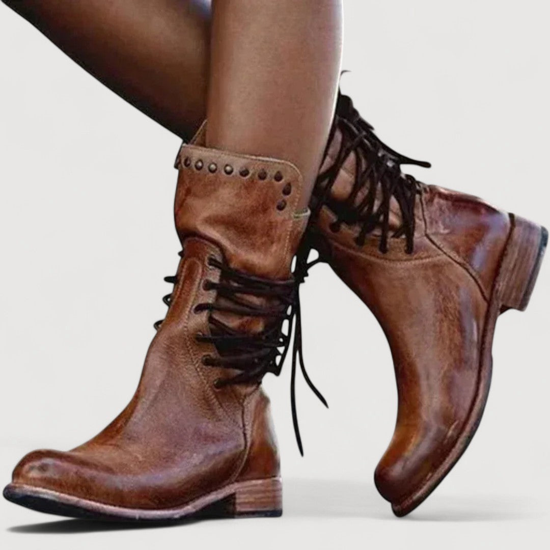 Charlotte | WESTERN LACE-UP BOOTS