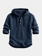 Mason | Hooded Linen Shirt