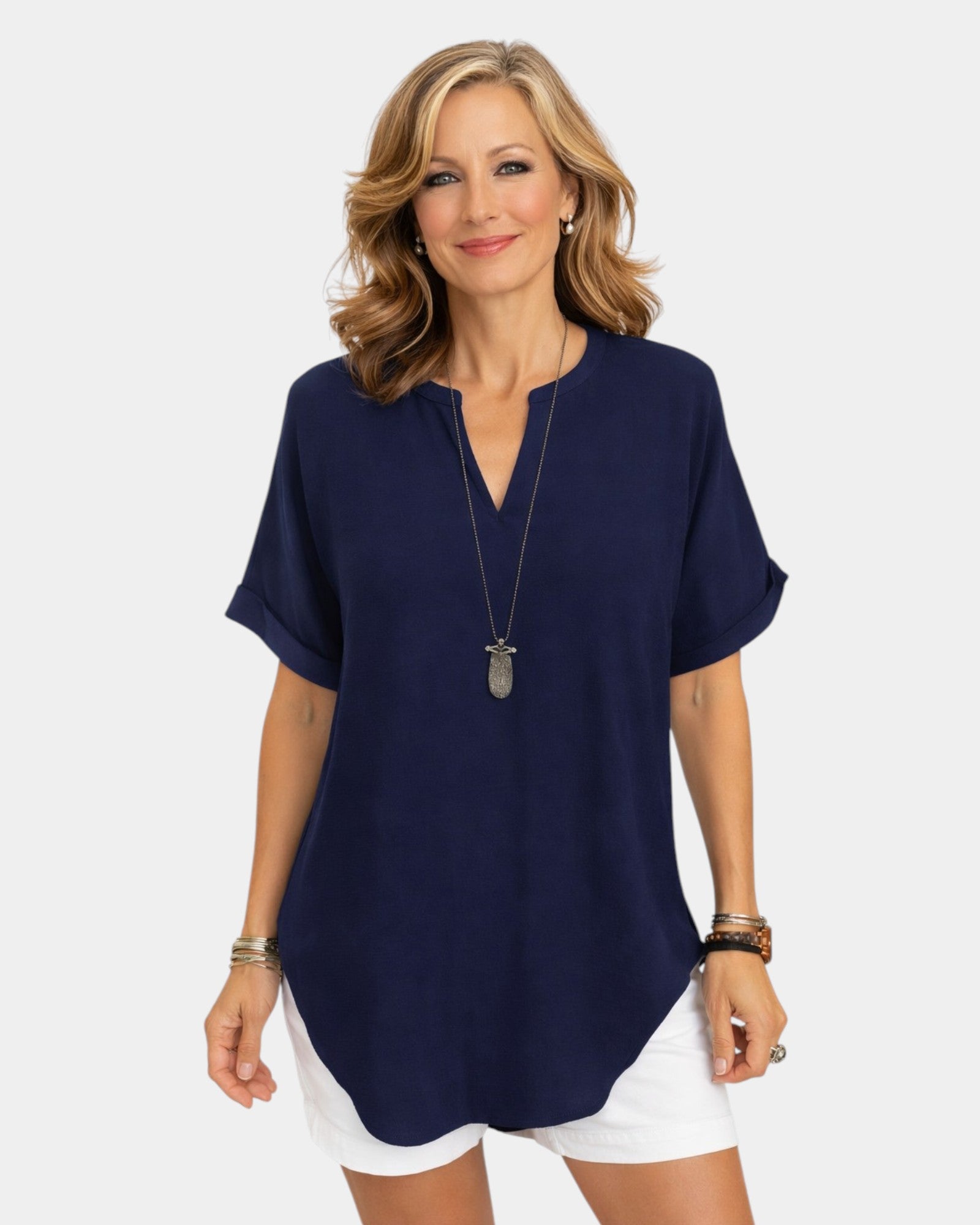 Alice | Light Top with V-Neck