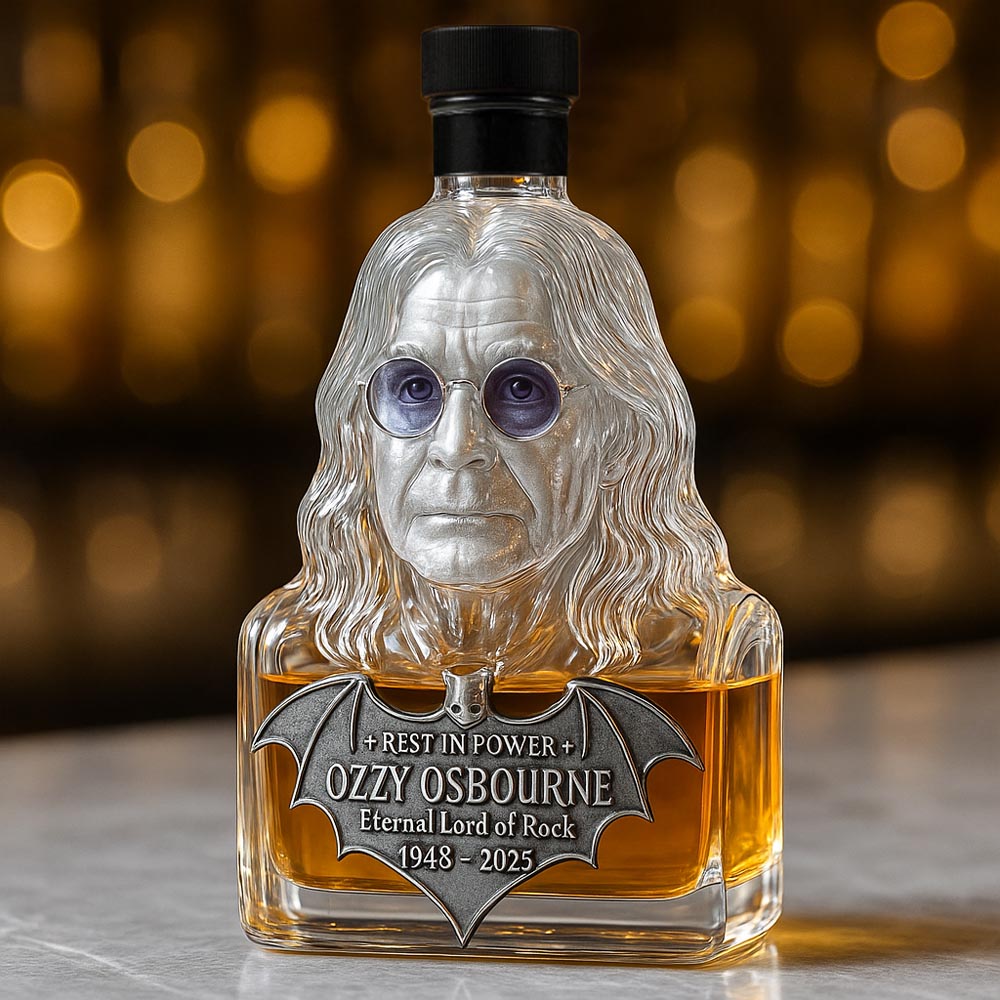 Crystal Keepsake — Whisky Bottle Tribute to Ozzy Osbourne