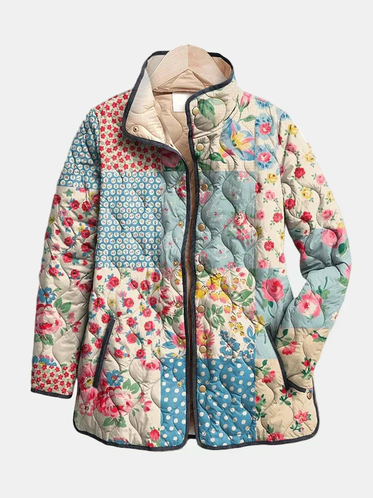 Alice | Veste Matelassée Florale Charmante