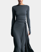 Elora | Draped Maxi Dress