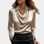 Audrey | Elegant Shiny Blouse