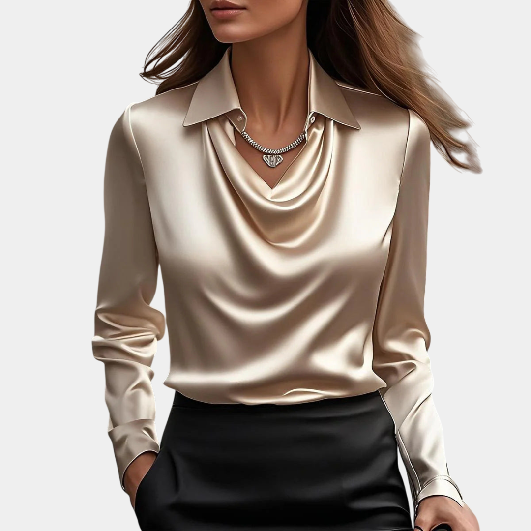 Audrey | Elegant Shiny Blouse