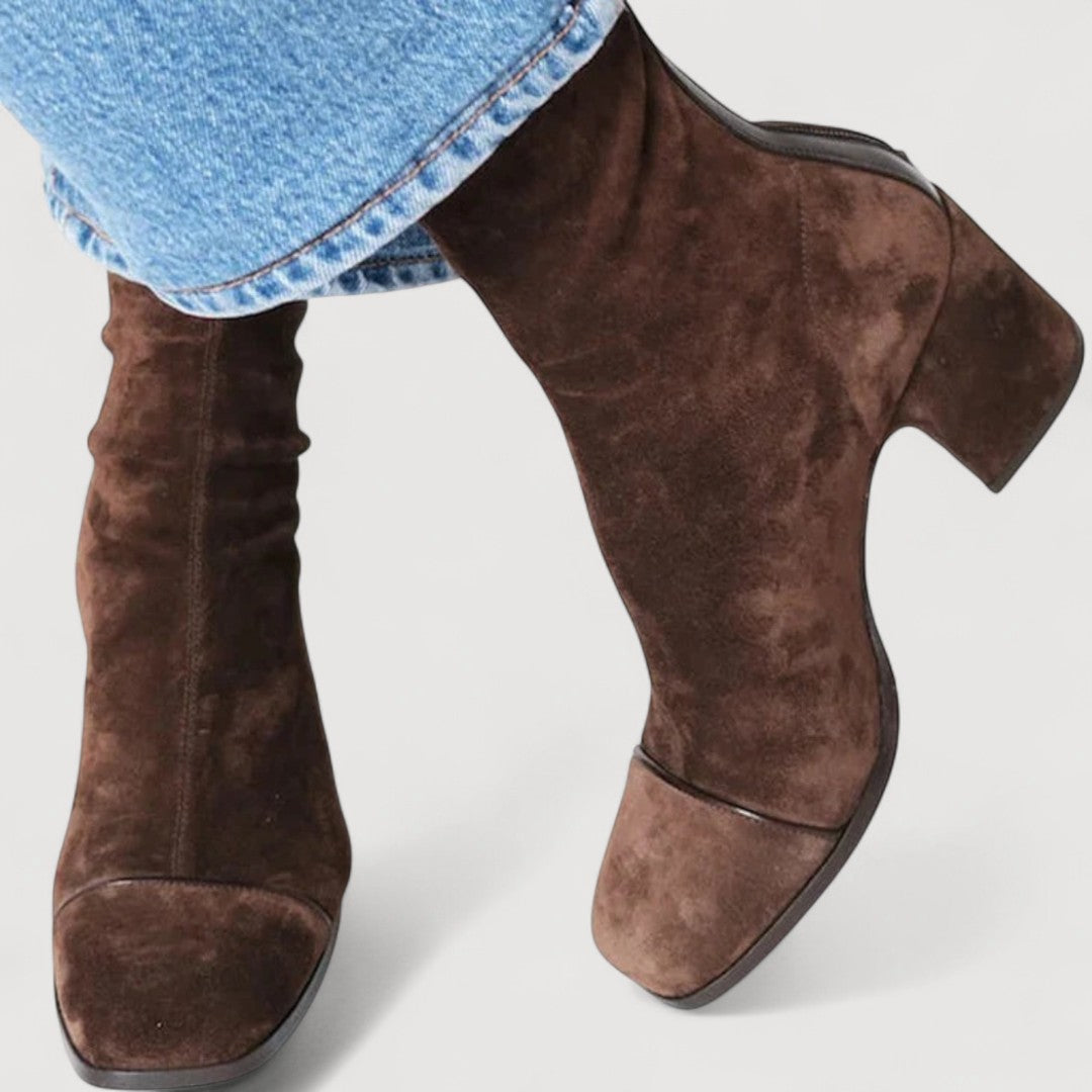 Sophie | SQUARE TOE HEELED BOOTS