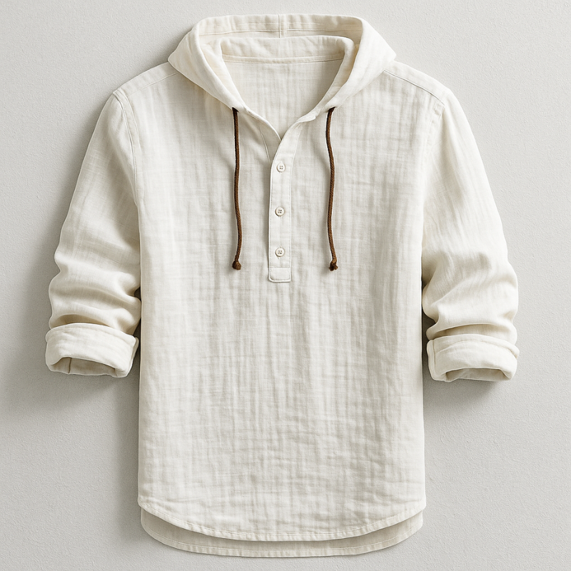 Mason | Hooded Linen Shirt