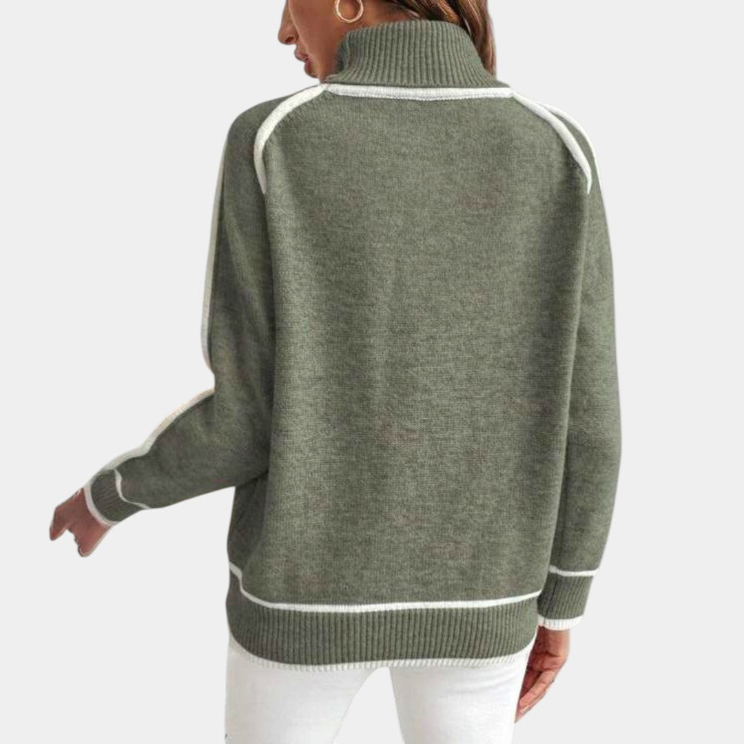 Harper | Elegant High Neck Sweater