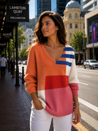 Emily | Knit Sweater with V-Neck