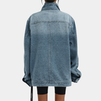 Lucy | Vintage Washed High Collar Jacket