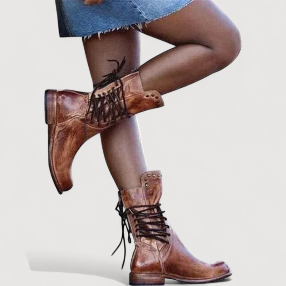 Charlotte | WESTERN LACE-UP BOOTS