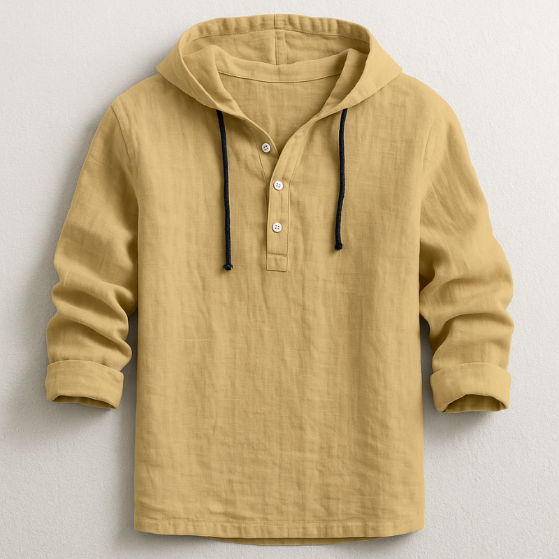 Mason | Hooded Linen Shirt