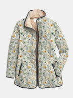 Ella | Veste Matelassée à Imprimé Floral Enchanteur