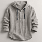 Mason | Hooded Linen Shirt