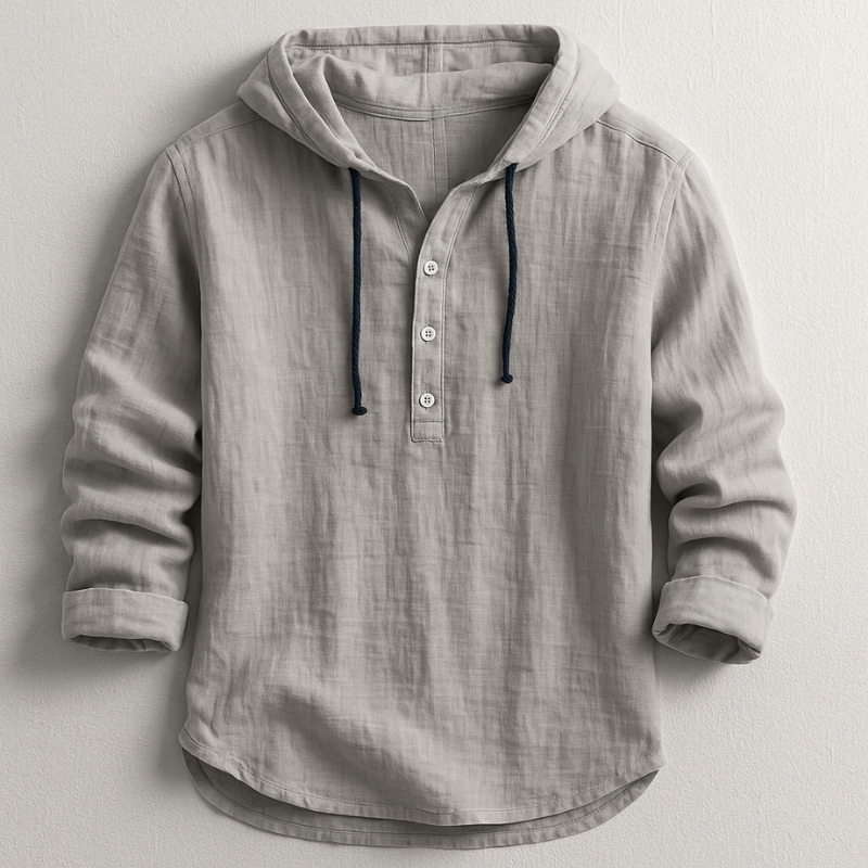 Mason | Hooded Linen Shirt