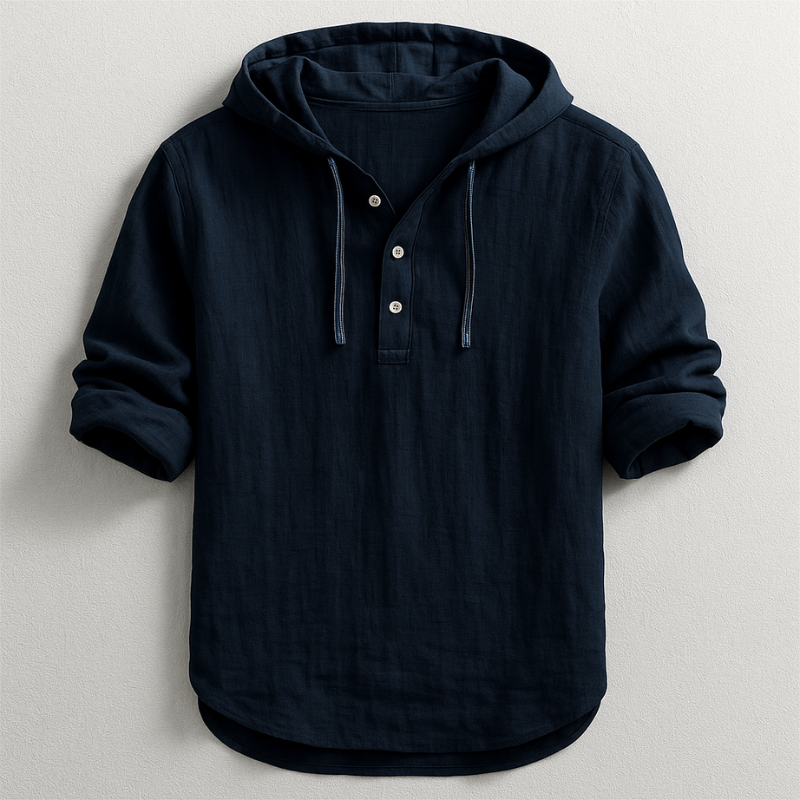 Mason | Hooded Linen Shirt