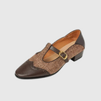 Grace | Vintage Leather Shoes with Buckle
