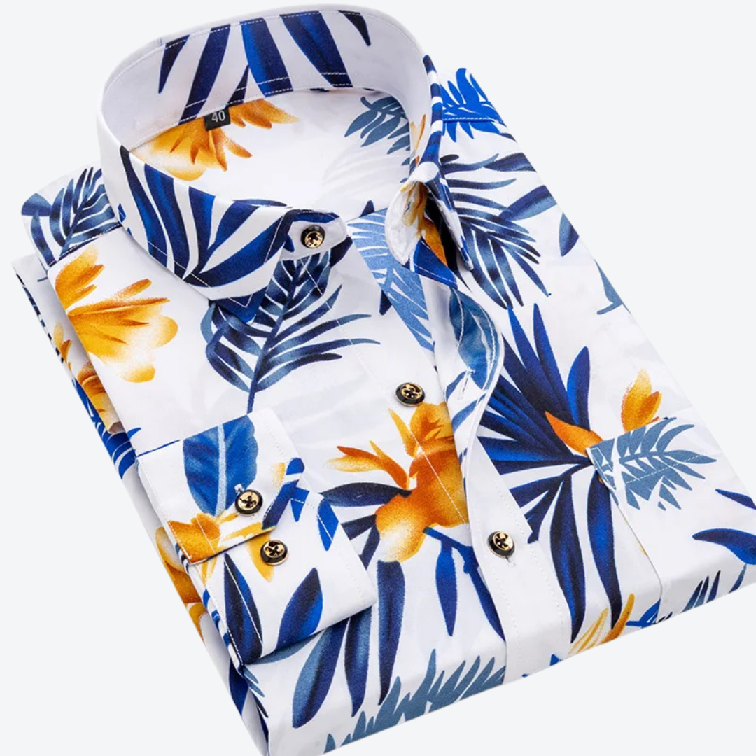 Elijah | Nautical Print Shirt