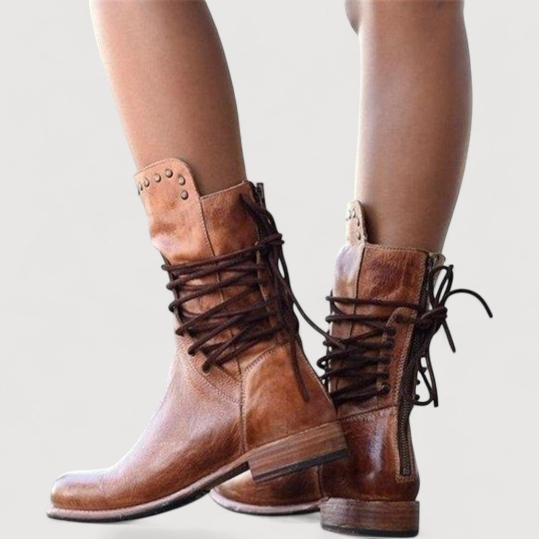 Charlotte | WESTERN LACE-UP BOOTS