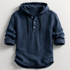 Mason | Hooded Linen Shirt