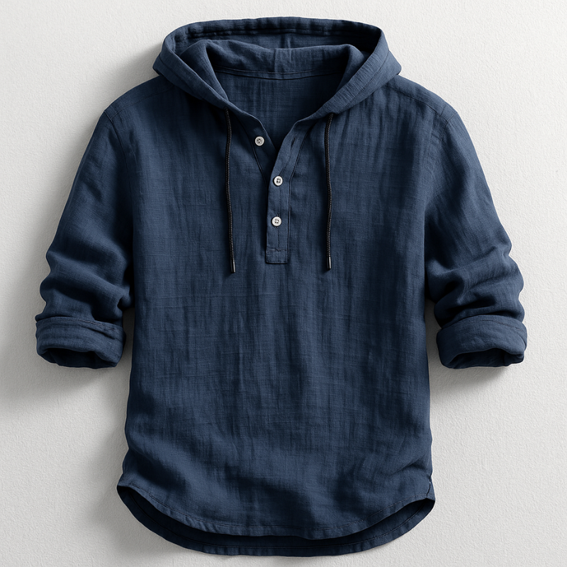 Mason | Hooded Linen Shirt