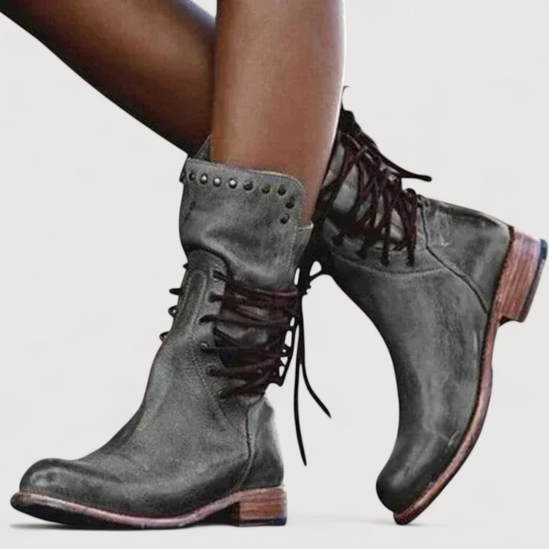 Charlotte | WESTERN LACE-UP BOOTS