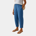 Mila | Comfortable Linen Effect Trousers