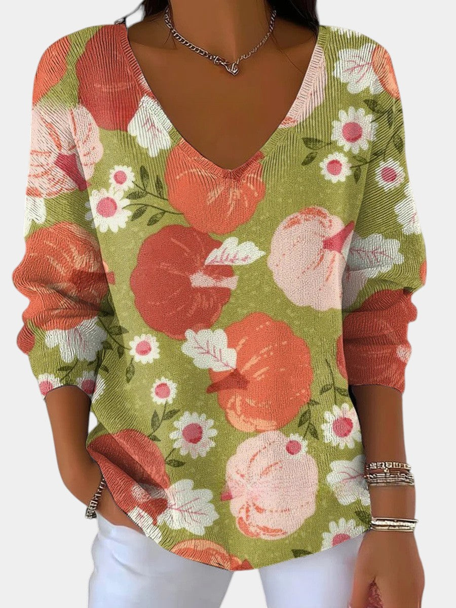 Florence | Knit Sweater with V-Neck