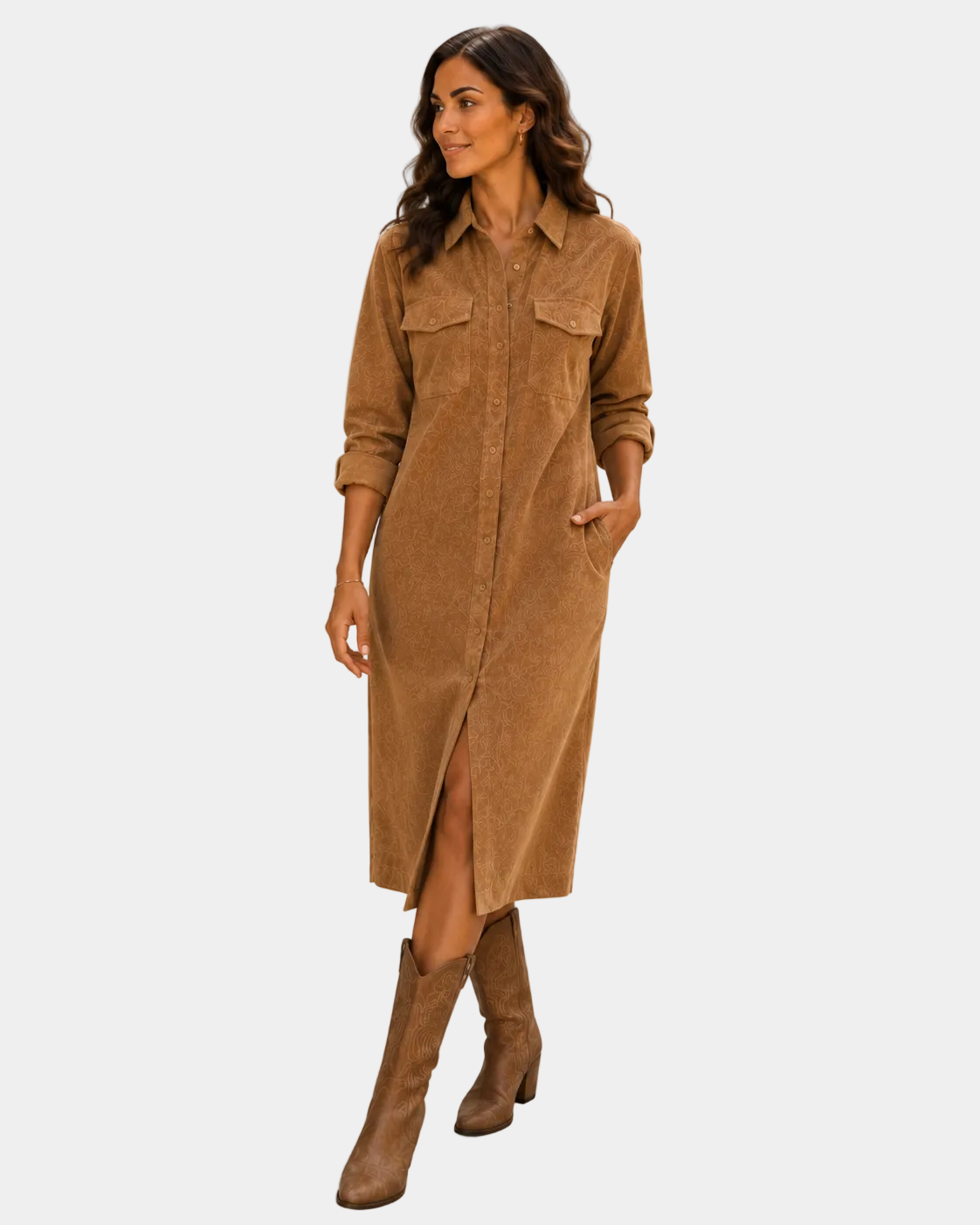 Sophie | Long-sleeve Shirt Dress